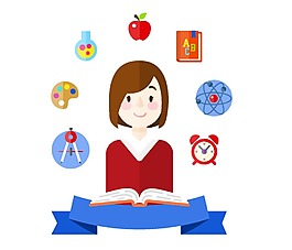 手繪學習鐘表元素