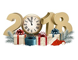 手繪2018新年元素