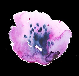 紛紫花蕊透明裝飾素材