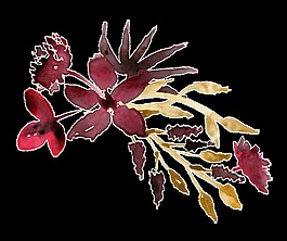 新紅花蕊透明裝飾素材