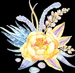 水晶花蕊透明裝飾素材