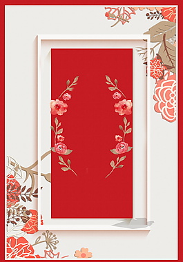 新春盛宴狗年海報(bào)背景素材