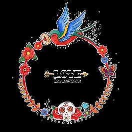明信片花環(huán)裝飾素材