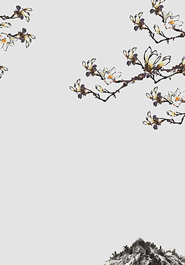 簡(jiǎn)約中國(guó)風(fēng)冬季海報(bào)背景