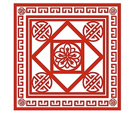 創(chuàng)意中國風剪紙png元素