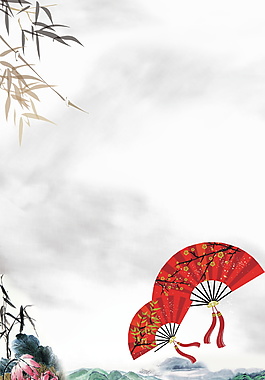 中國(guó)風(fēng)水墨PSD背景素材