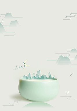 中国风水墨PSD背景素材