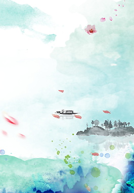 中國(guó)風(fēng)水墨PSD背景素材