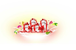 紅色創意裝飾png元素