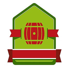 绿色几何图形png元素