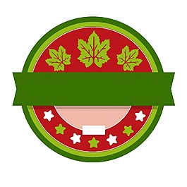 卡通綠色圓圈png元素