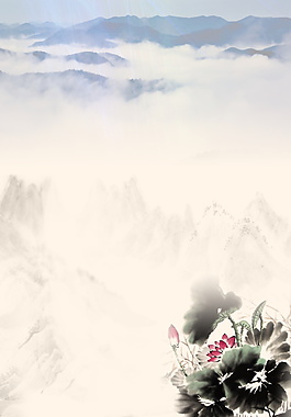 中國風(fēng)水墨PSD背景素材