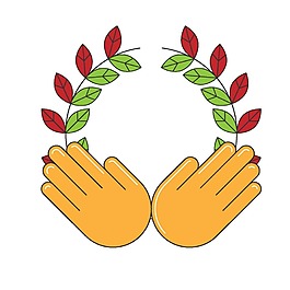 卡通手掌樹(shù)葉png元素