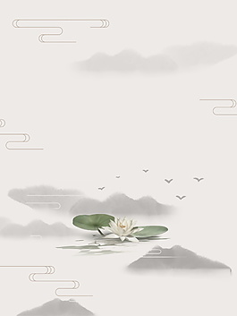 中國(guó)風(fēng)水墨PSD背景素材
