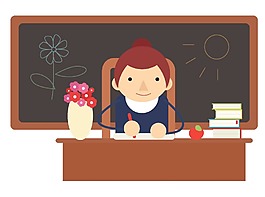 卡通辛苦的老師png元素