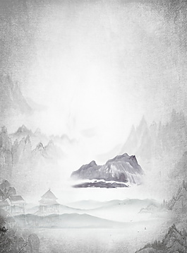 簡約中國風(fēng)水墨PSD背景素材