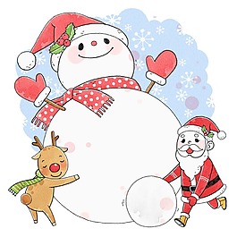 卡通圣誕老人png元素