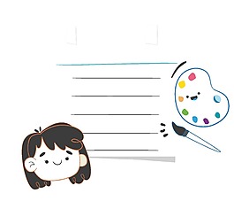 手繪卡通人物元素