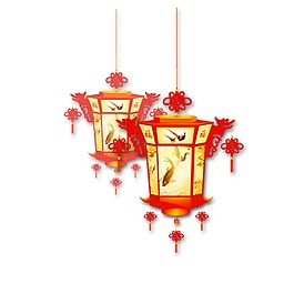 紅色燈籠節(jié)日元素