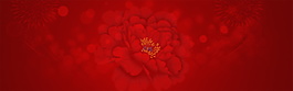 簡約中式晚會banner背景設(shè)計(jì)