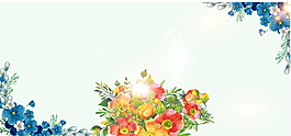 2018狗年花朵背景設(shè)計