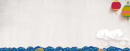 簡約新年晚會banner背景