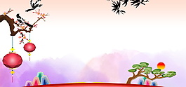 2018簡約精美狗年晚會banner背景
