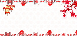 剪紙風(fēng)春節(jié)banner背景