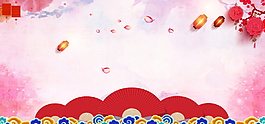 精美中國風(fēng)新春banner背景
