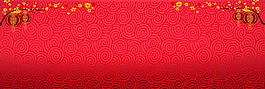 紅色元旦banner素材