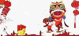 傳統(tǒng)中國風新年banner背景