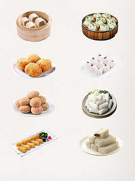 糯米點心元素裝飾圖案