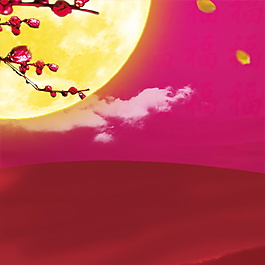 新年梅花花朵主圖背景