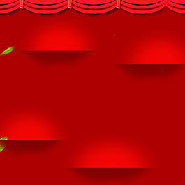 红色中国风PSD主图背景设计