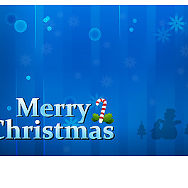 藍(lán)色圣誕展板背景