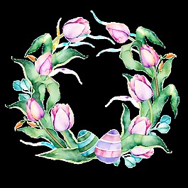 粉色花蕊透明裝飾素材