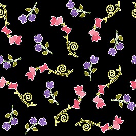 細(xì)長花束卡通背景素材