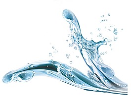 小清新水流飄動元素