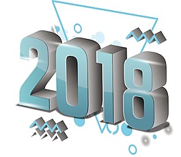 新年2018元素
