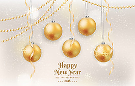 卡通圣誕裝飾球背景