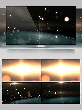 橙色温暖星空高清视频素材