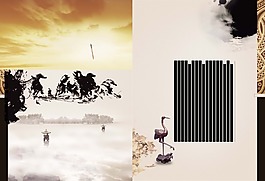 中國(guó)風(fēng)水墨裝飾畫(huà)psd源文件