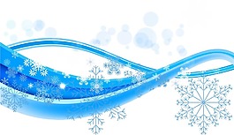 浪漫雪花線(xiàn)條元素