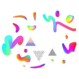 手繪線條幾何元素
