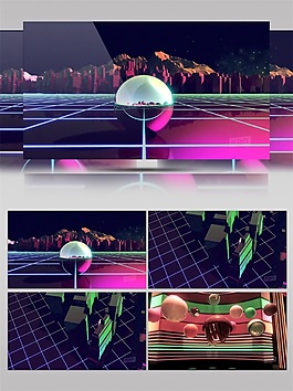 幾何3D高清視頻素材