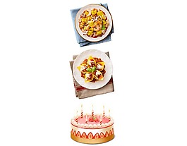 生日聚會蛋糕菜品PNG元素