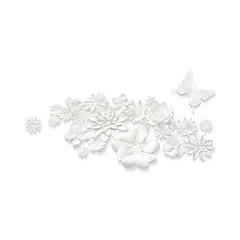 創(chuàng)意白色花瓣png元素