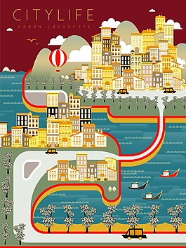 城市創(chuàng)意旅行地圖