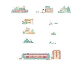 現(xiàn)代建筑png元素