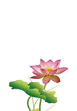 高清荷花圖案元素